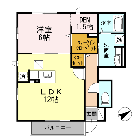セジュール上矢部 間取り