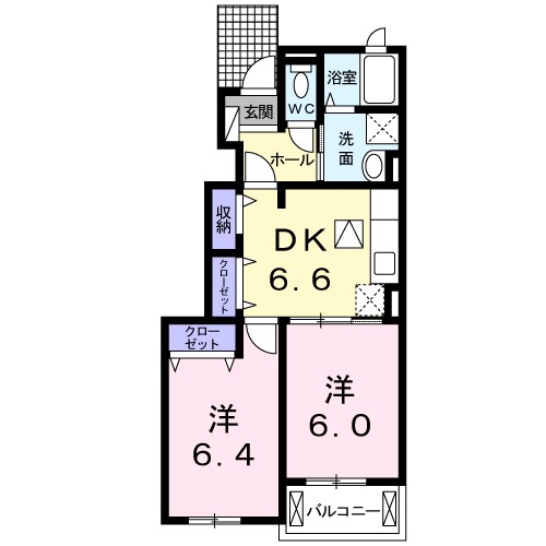 マンハイム 1番館 102号室 間取り