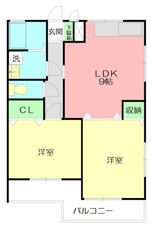 シャンツェ日野 201号室 間取り