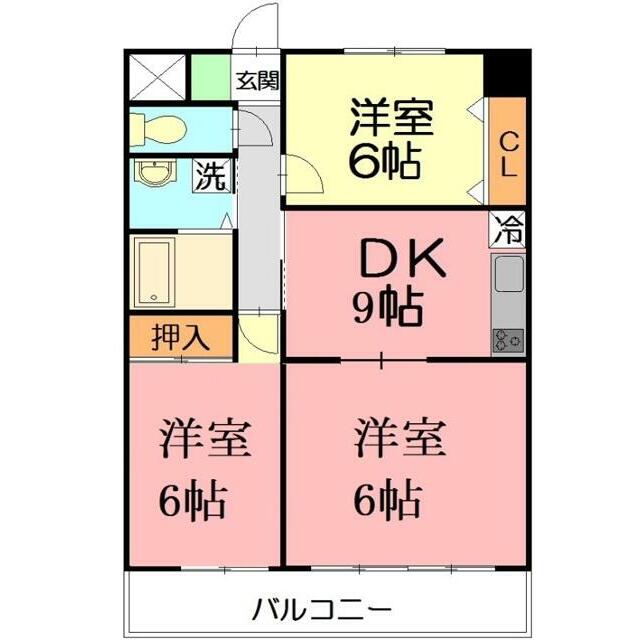 リステージ湘南川名 307号室 間取り