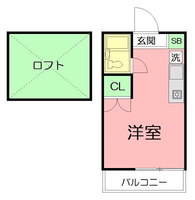 クレア湘南 203号室 間取り