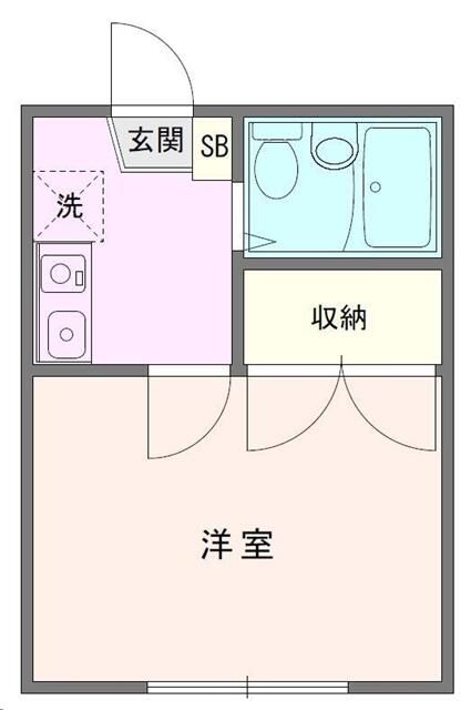 クンストハウス茅ヶ崎館 104号室 間取り