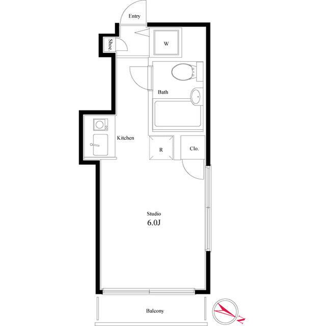 ＴＯＰ大船Ｎｏ．１ 0401号室 間取り