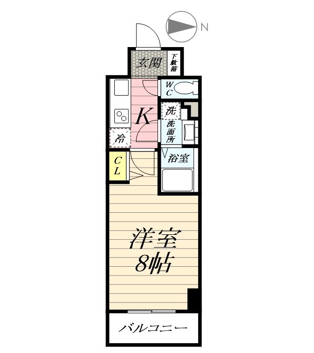 S-FORT湘南平塚 506号室 間取り