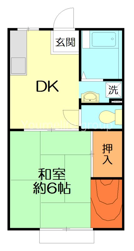 クロノス菫平 101号室 間取り