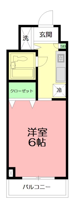 ハイライフ湘南 306号室 間取り