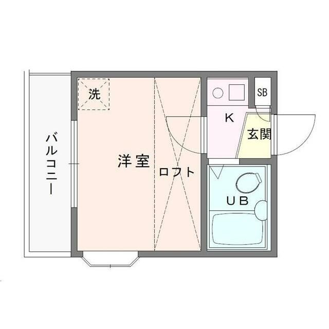 サーフ松風町 107号室 間取り