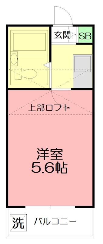 サンパレス桃浜 102号室 間取り