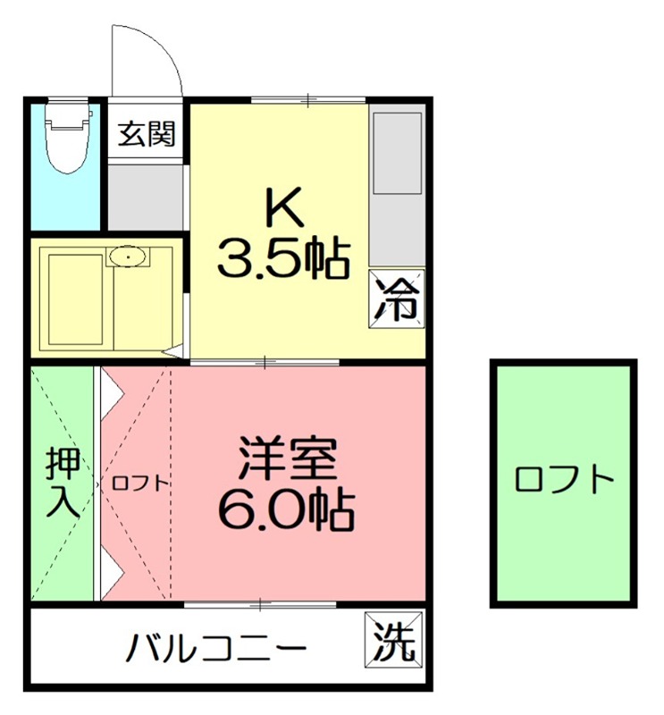 ゼフィランサス大磯 0204号室 間取り