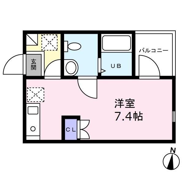 ベイルーム長後 301号室 間取り