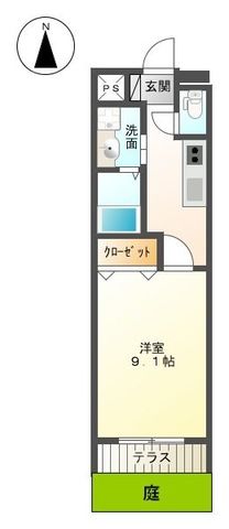 イル　マーレ　アッズッロ（il mare azzurro） 0102号室 間取り