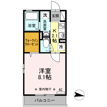 ロイヤルヒルズR 207号室 間取り