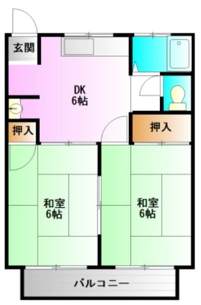 ハイホーム大森 201号室 間取り