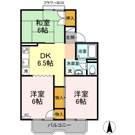 ルネ松洋 202号室 間取り