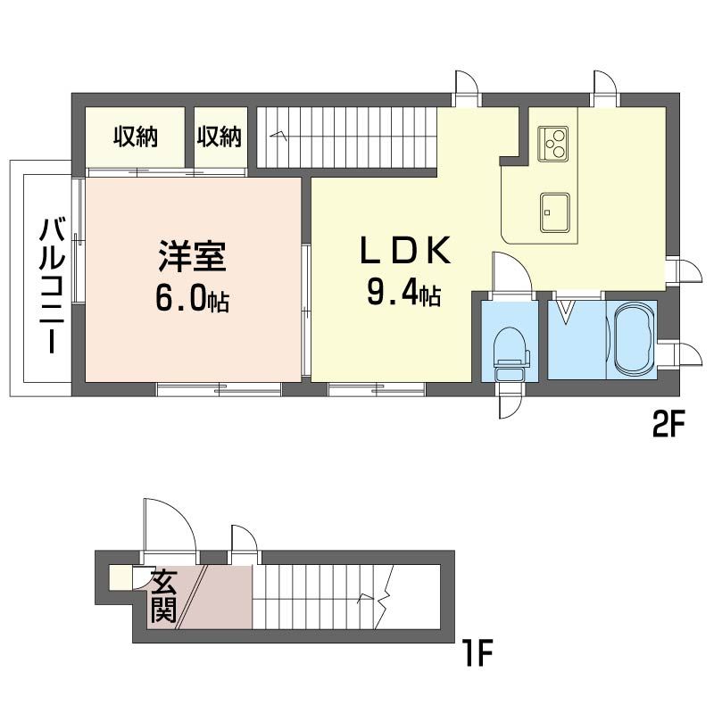 アークハイツ 201号室 間取り