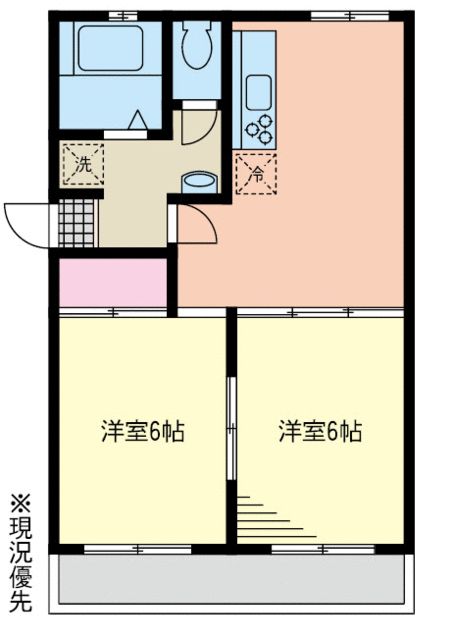 コーポ富士見台 105号室 間取り