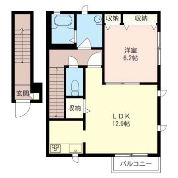 ディアコート鵠沼 202号室 間取り