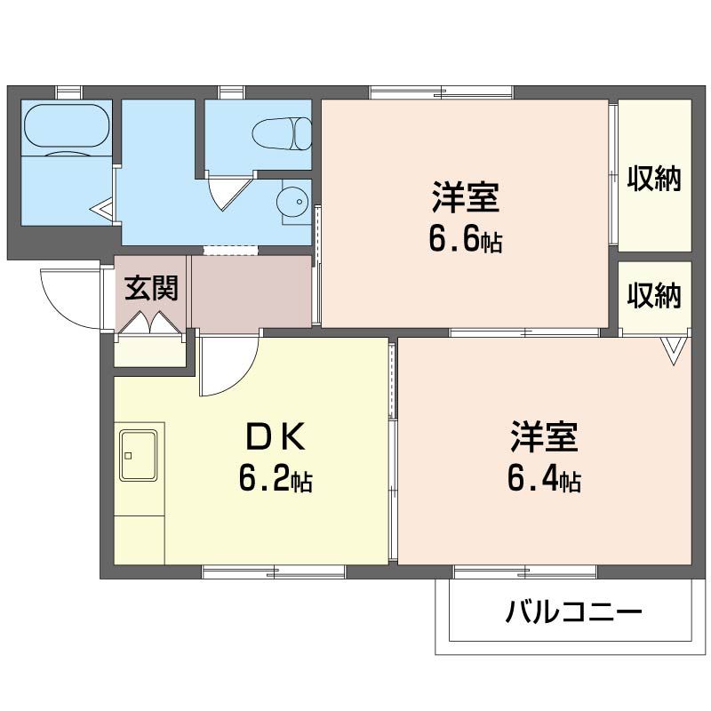 ベルジュ鎌倉 202号室 間取り
