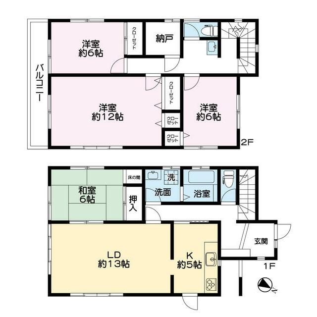 梶原2丁目貸戸建 間取り