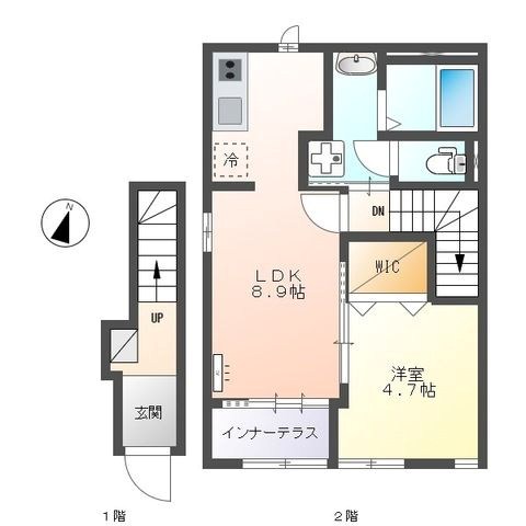 ATB 錦衣 201号室 間取り