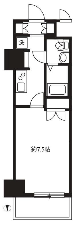 ステラ平塚 607号室 間取り
