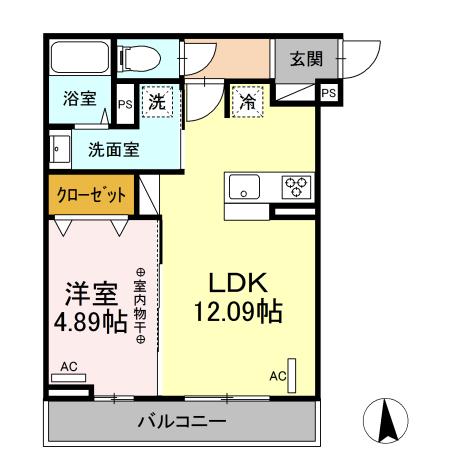レンテ本厚木 202号室 間取り