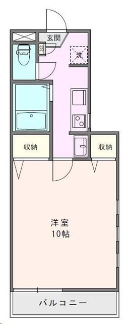 カサグランデ 201号室 間取り