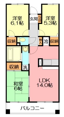 ソシアプラザ 0101号室 間取り