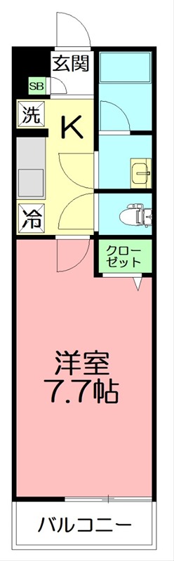 リブリ大船Ⅳ 103号室 間取り