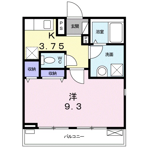 ベル コリーヌ 201号室 間取り