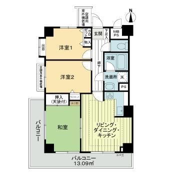 ライオンズマンション伊勢原第３ 502号室 間取り