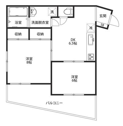 オーク室町 501号室 間取り