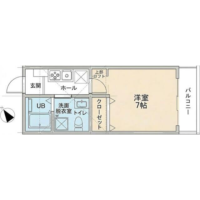 サンライト立石 102号室 間取り