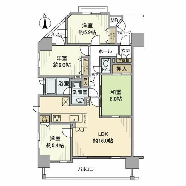 ポレスター本厚木  301号室 間取り