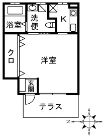 RONDⅡ番館 103号室 間取り