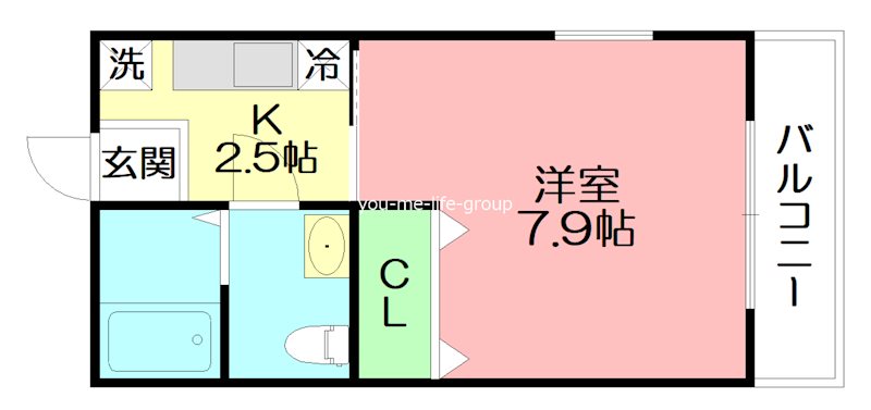 モノリス  102号室 間取り