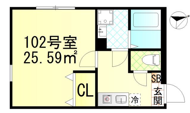 仮称逗子市久木新築 102号室 間取り