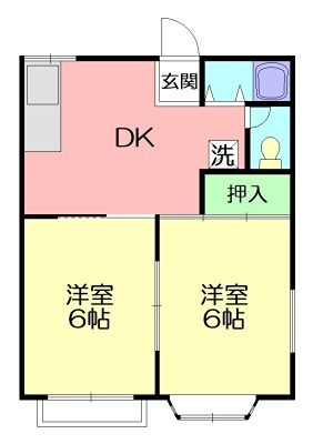 サンファーストB 101号室 間取り