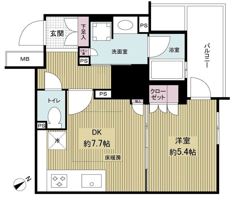 リビオタワー小田急相模原 間取り