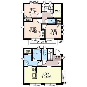 石川5丁目シャーウッド戸建 A 間取り