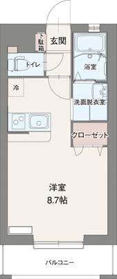 セレッソ十間坂 203号室 間取り