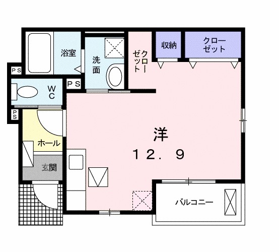 サンプルメリア 104号室 間取り