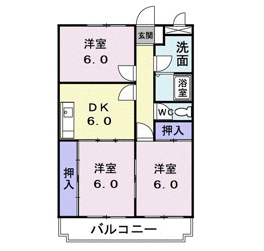 ブランシェ海老名 間取り