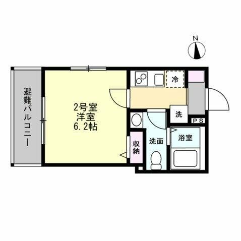 ベイルーム本厚木クレスト 102号室 間取り