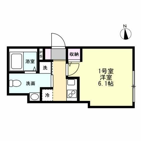 ベイルーム本厚木クレスト 201号室 間取り