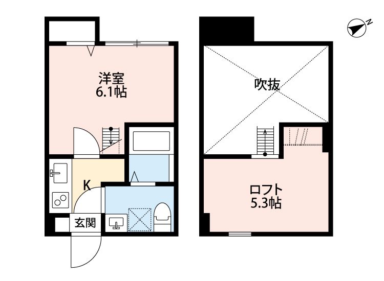 フェリーチェ戸塚(フェリーチェトツカ) 102号室 間取り