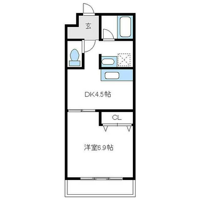 デルニエ 103号室 間取り