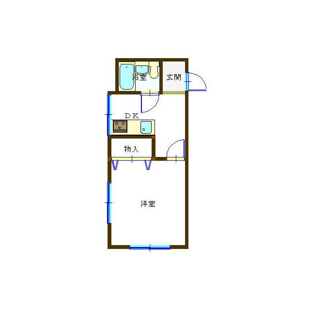 コーポ湘南 205号室 間取り