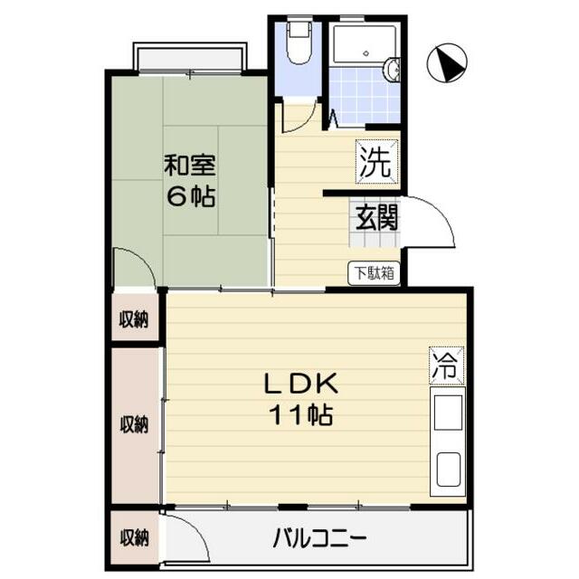 アベニュー原宿 104号室 間取り
