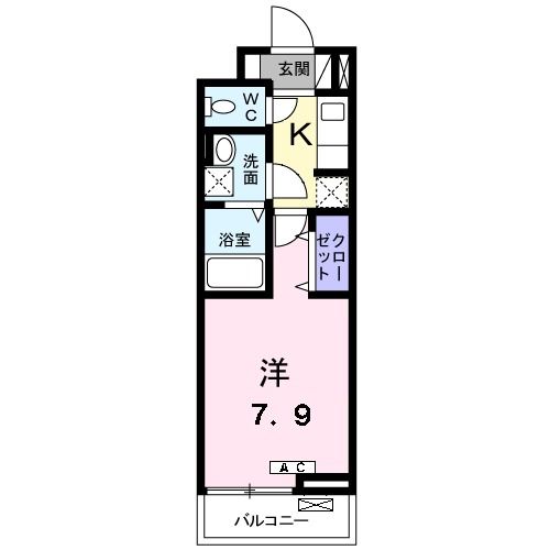 サンリットウエストＧ 204号室 間取り